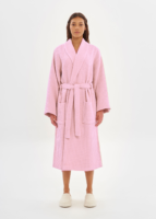 PINK | WAFFLE BATHROBE | 100% cotton | Waffle design for Women