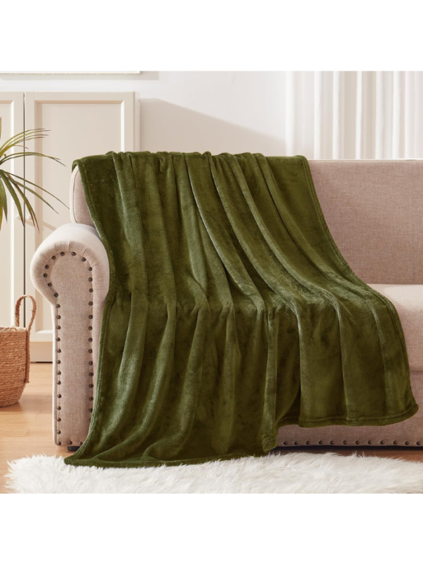 Pistashio fleece King Size Blanket | Lightweight | Breathable | Summer | AC blanket | pista