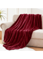 MAHROON fleece King Size Blanket | Lightweight | Breathable | Summer | AC blanket | mahroon