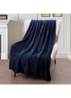 NAVY BLUE fleece King Size Blanket | Lightweight | Breathable | Summer | AC blanket | navy