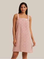 Women’s Plush Spa Shower Wrap | Pink | Soft & Quick-Drying