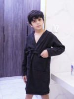 BLACK BATHROBE | for kids special | popcorn design
